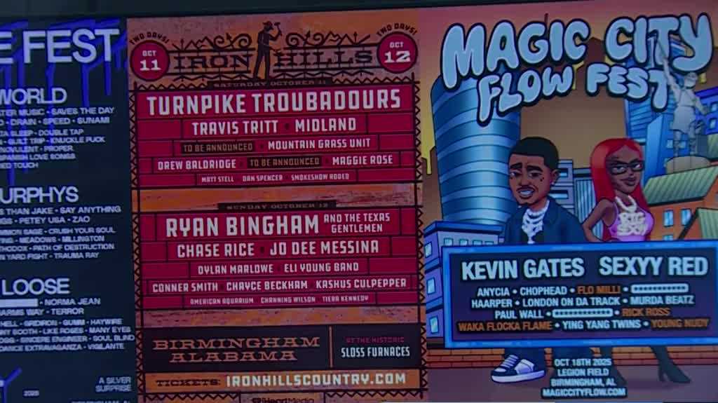 3 music fests coming to Alabama expected to attract thousands